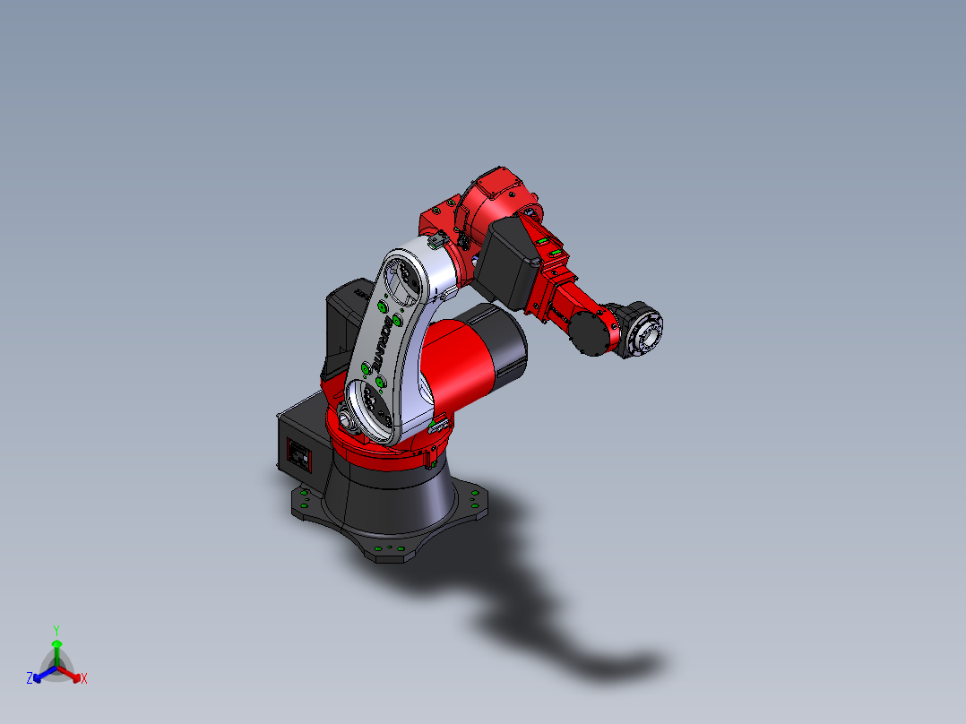 伯朗特（Borunte）BRTIRPH1210A工业机械臂  stp正等轴测图