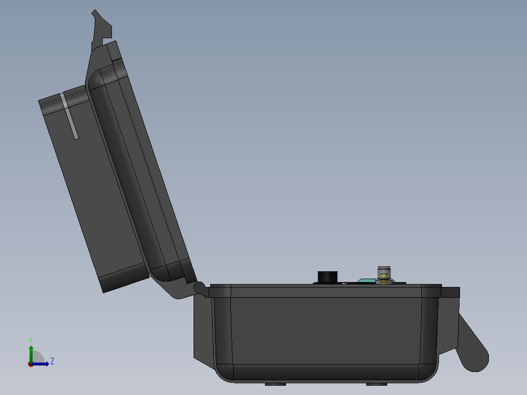 HYDAC液压蓄能器锁箱左视图