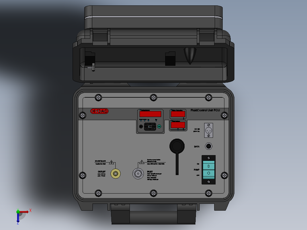 HYDAC液压蓄能器锁箱俯视图