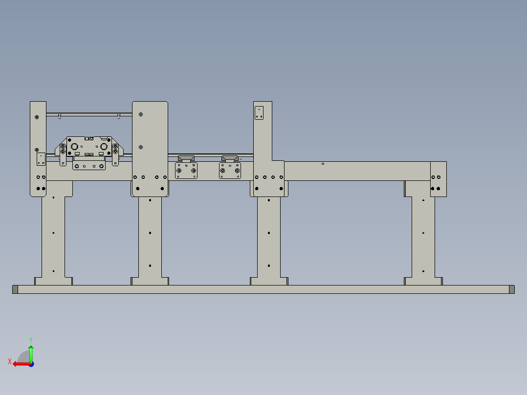 料盘流道后视图