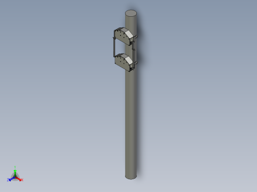 电力系统高空作业爬杆机器人正等轴测缩略图