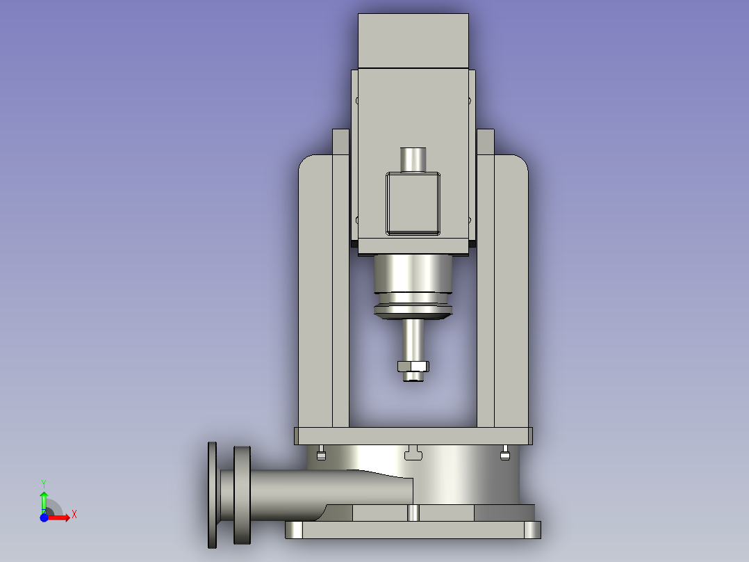 打磨功能装配体前视图