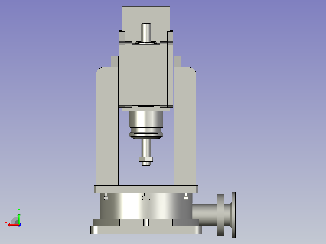 打磨功能装配体后视图