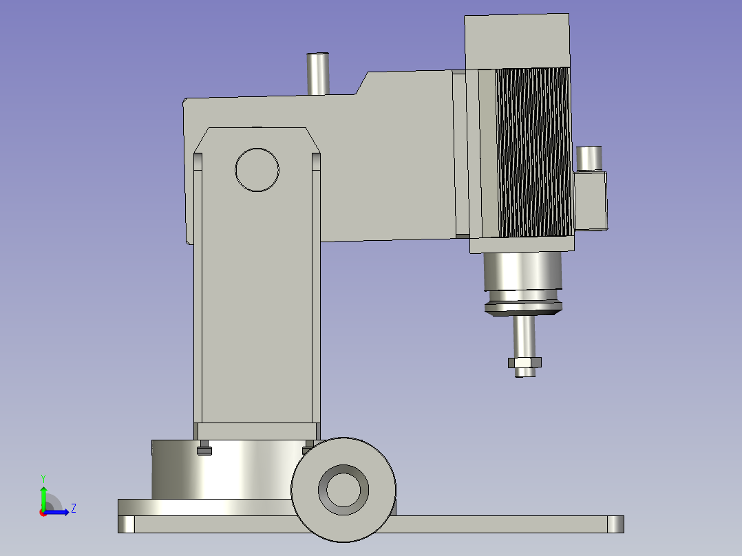 打磨功能装配体左视图