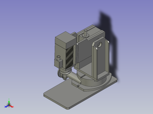 打磨功能装配体正等轴测缩略图
