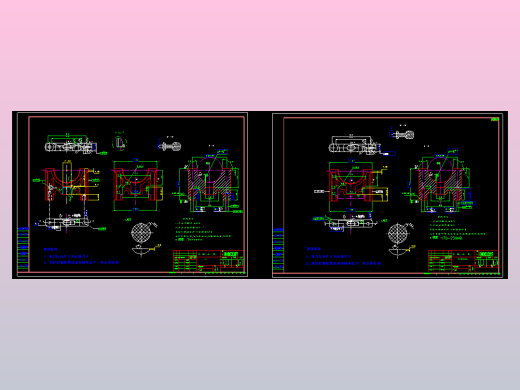 汽车主轴承盖图纸