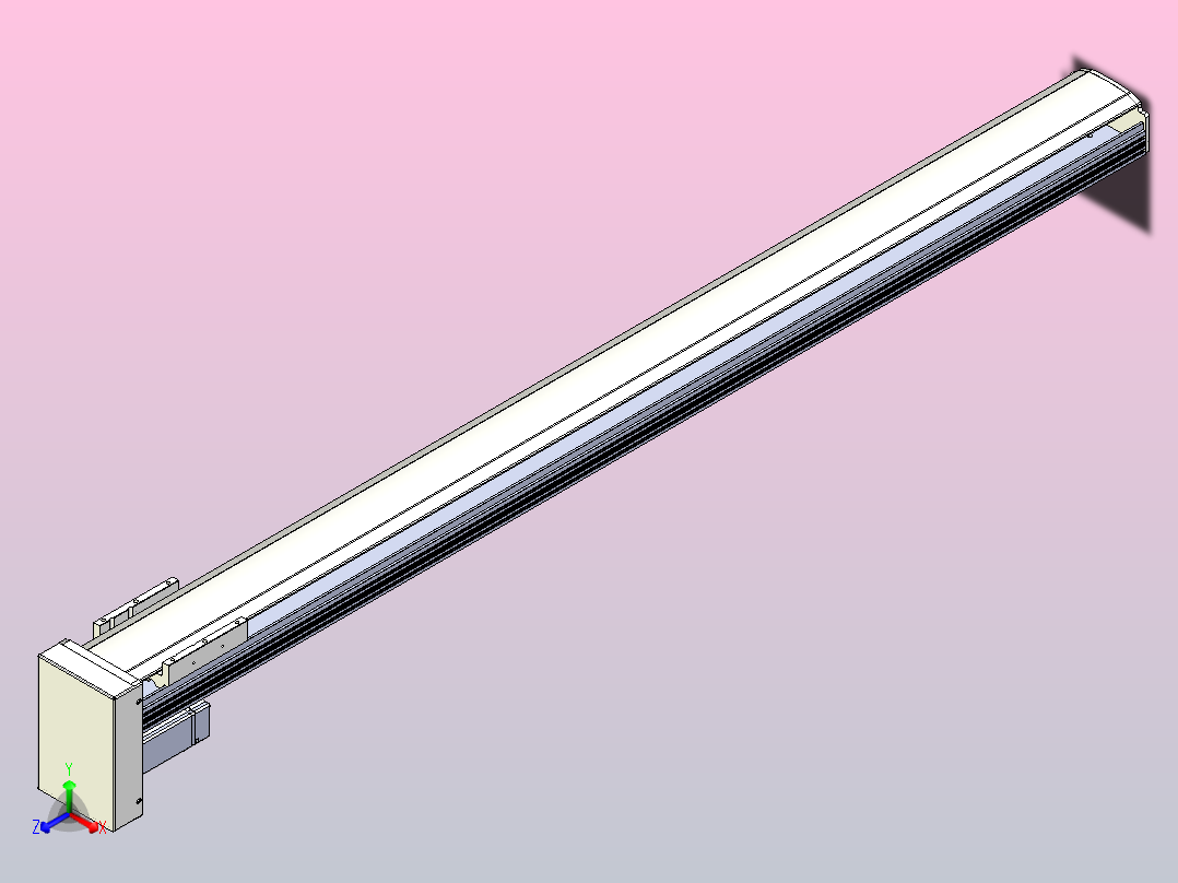 日规模组半封闭丝杆TPA-HNR-105D-1610C-L1200-MP-C-P40-N3正等轴测图