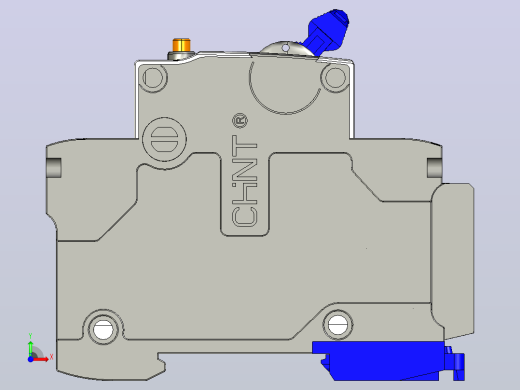 NB7LE-63&amp;3P&amp;剩余电流动作断路器三维模型202307前视缩略图