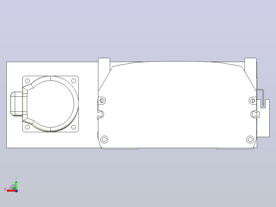 MTH17标准螺杆滑台[MTH17-L#-700-BL-P40-C3]后视图