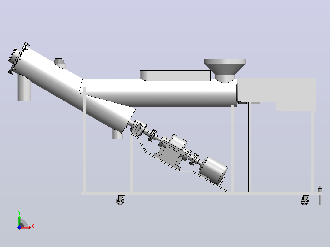 洗米机的设计前视图