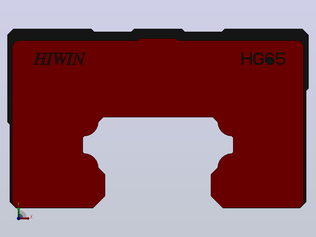 滑块HGH65HA（HIWIN）前视图