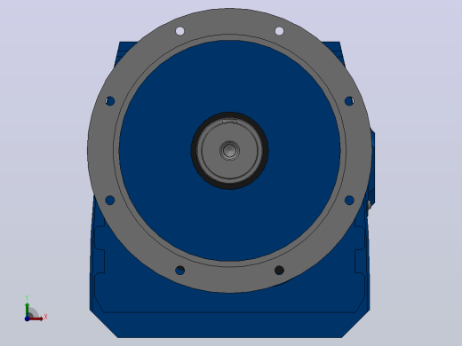 RF147法兰轴伸式安装斜齿轮减速机RF147-Y18.5-4P-180M-M1-0°-Φ450前视缩略图