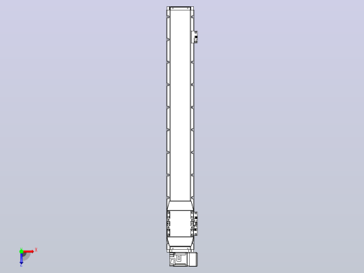 机器人皮带驱动直线轴TPA-GCB-120-P70-L800-RU-M20-N3俯视缩略图