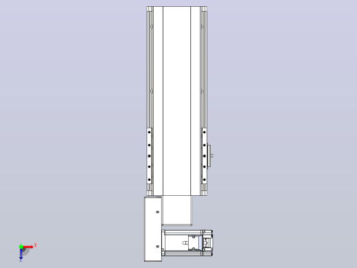 皮带直线轴半封闭可选导轨TPA-HNB-140D-120-L200-ML-C-P40-N3俯视缩略图