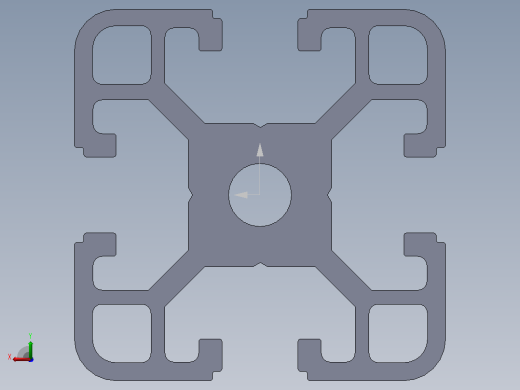 XE-LSX02铝型材40x40后视缩略图