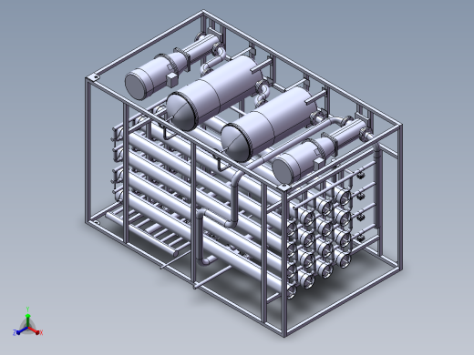 污水处理系统正等轴测缩略图