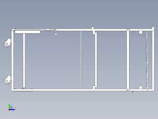 汽车内饰条容器周转车左视缩略图