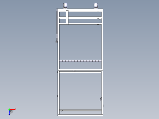 汽车内饰条容器周转车俯视缩略图