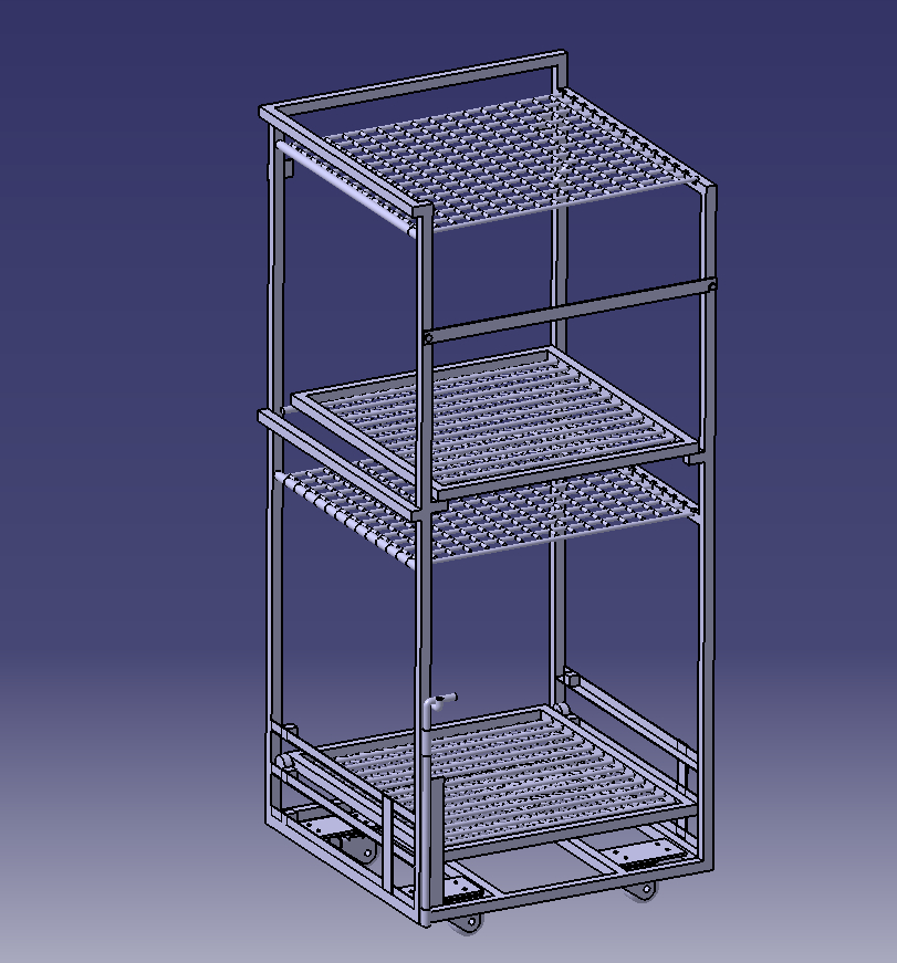 汽车内饰条容器周转车