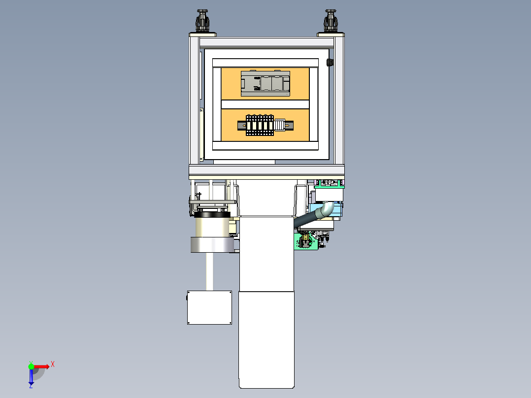 自动电子伺服压力机俯视图