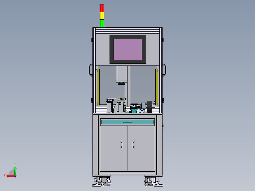 ANQU磁铁检测机sw17可编辑前视图