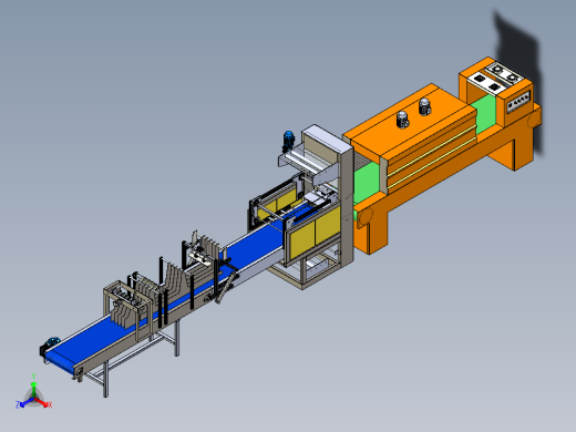 矿泉水瓶瓶装液体膜包机step