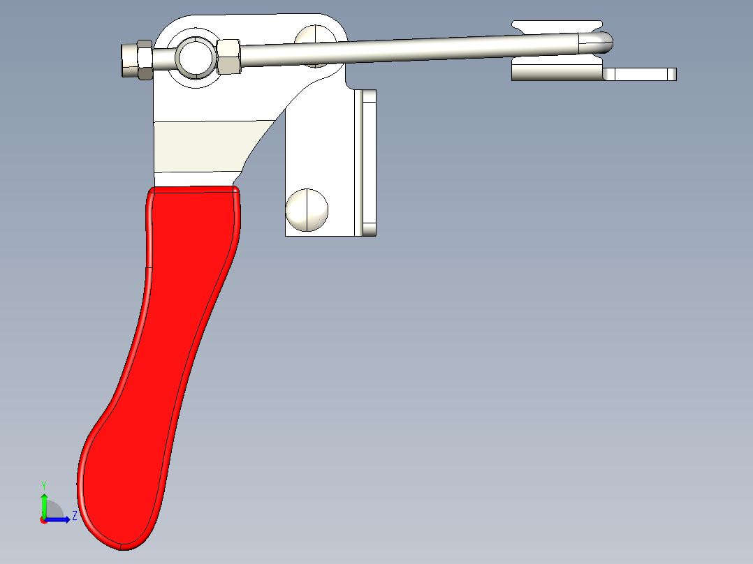 垂直快速夹钳左视图