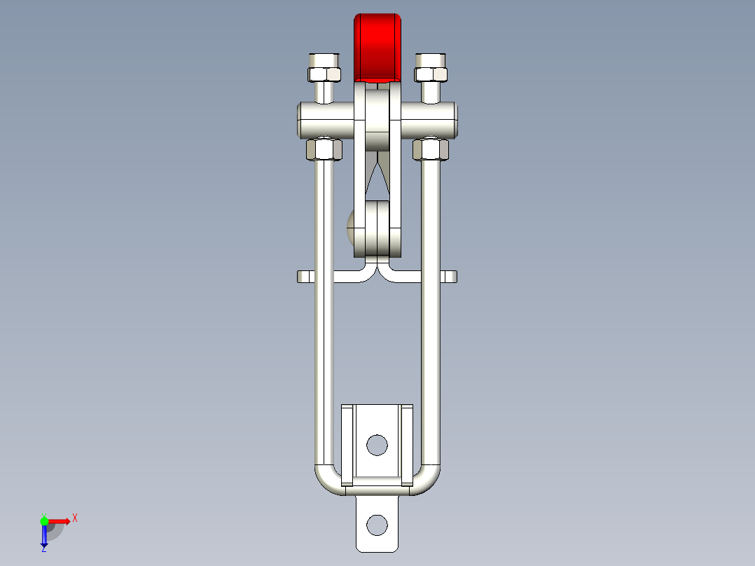 垂直快速夹钳俯视图