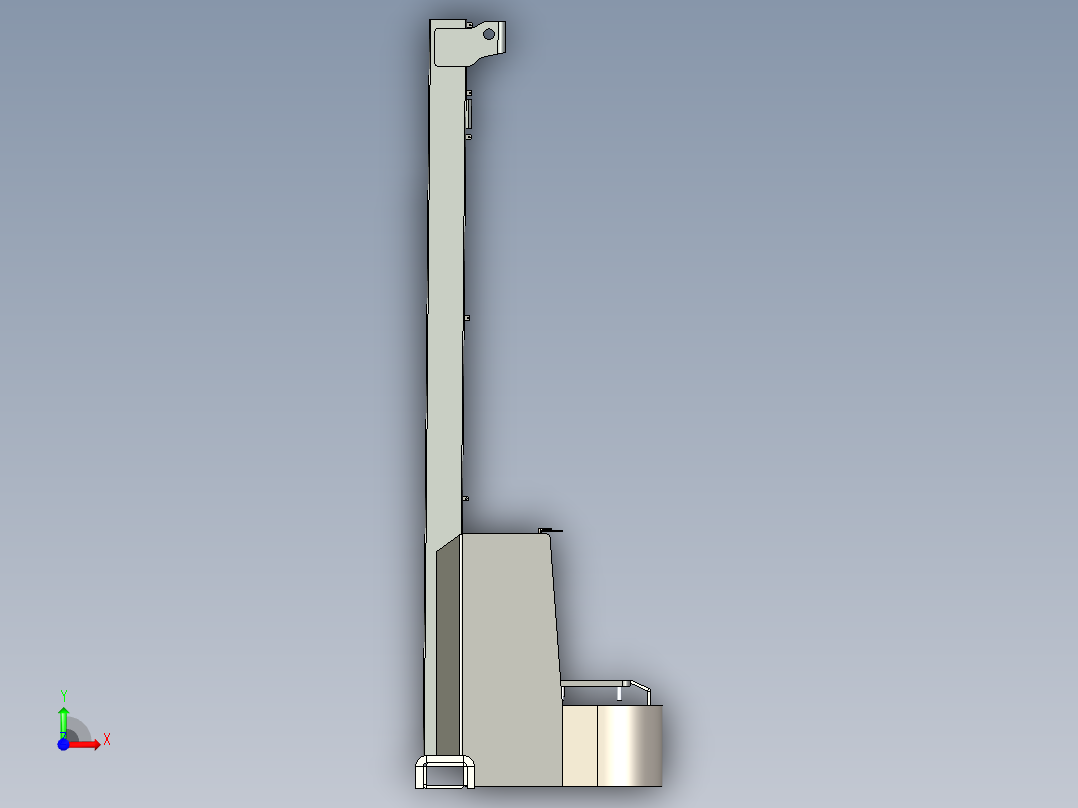 电瓶叉车总装前视图
