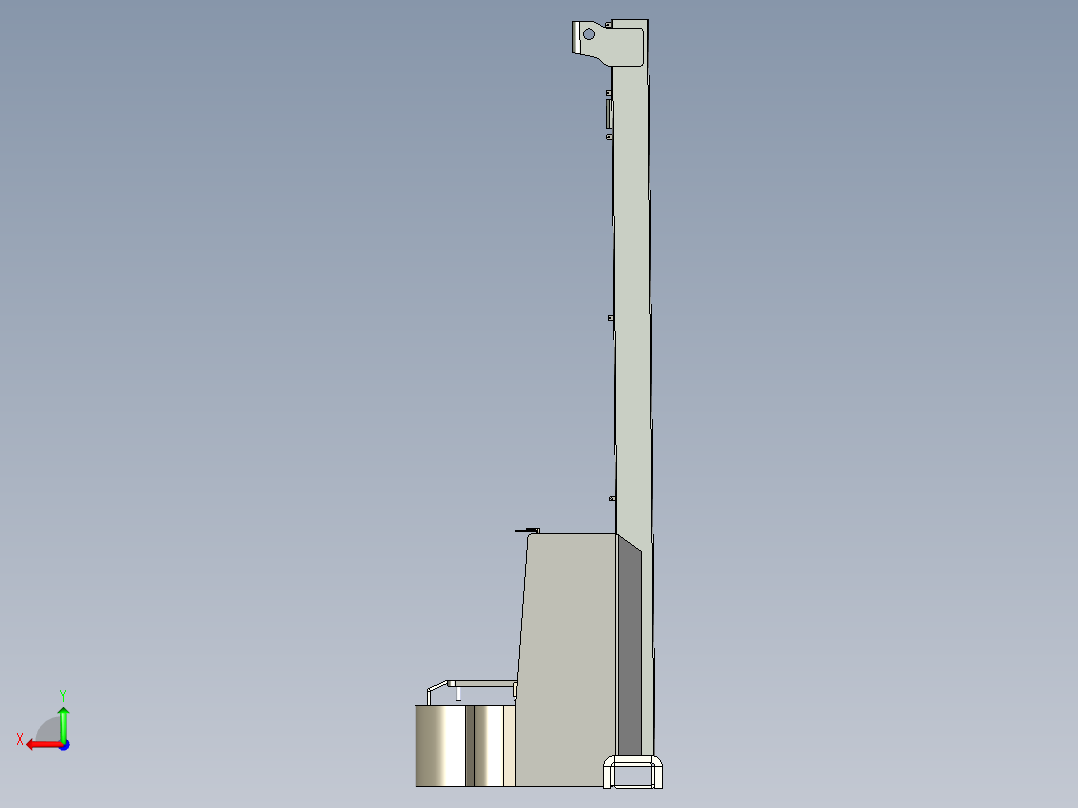 电瓶叉车总装后视图