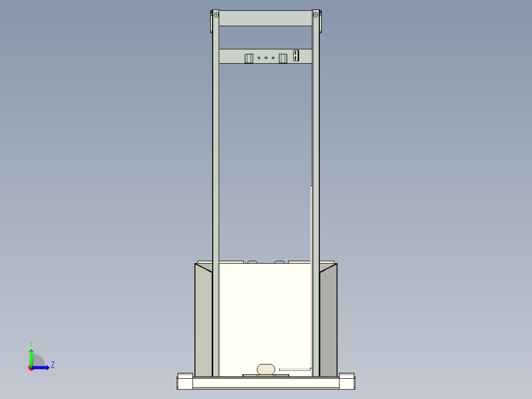 电瓶叉车总装左视图