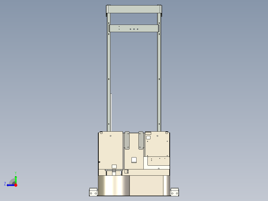 电瓶叉车总装右视图