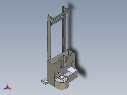 电瓶叉车总装正等轴测缩略图