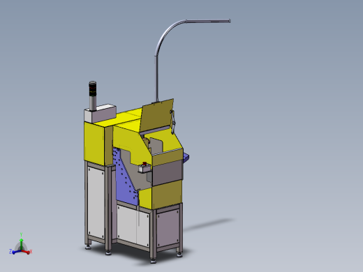 步进式推板送料机 梯板提升机3D图纸