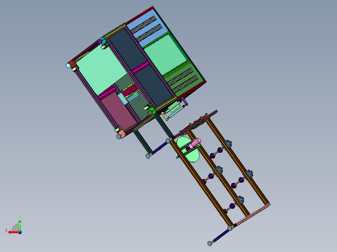 3D透气口罩热压成型机后视图
