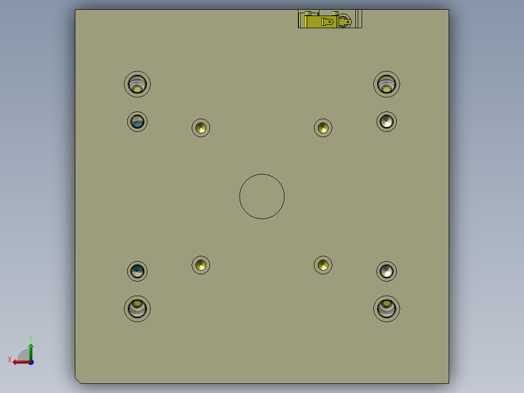 手机模具后视图