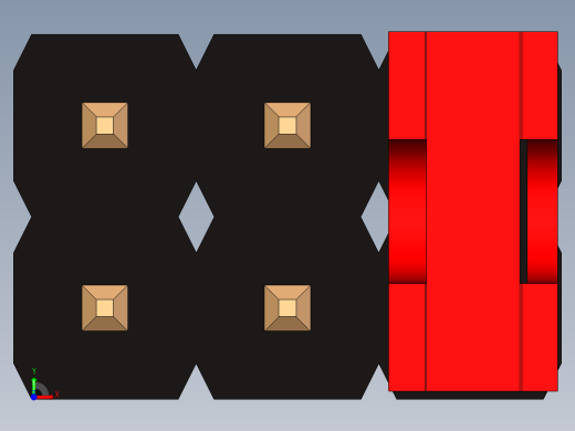 带跳线的排针-pinheader 2x3 and 1r jumper pullback前视缩略图