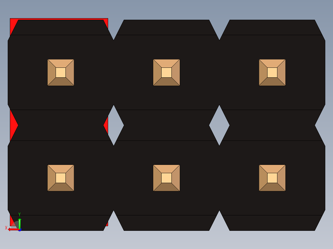带跳线的排针-pinheader 2x3 and 1r jumper pullback后视图