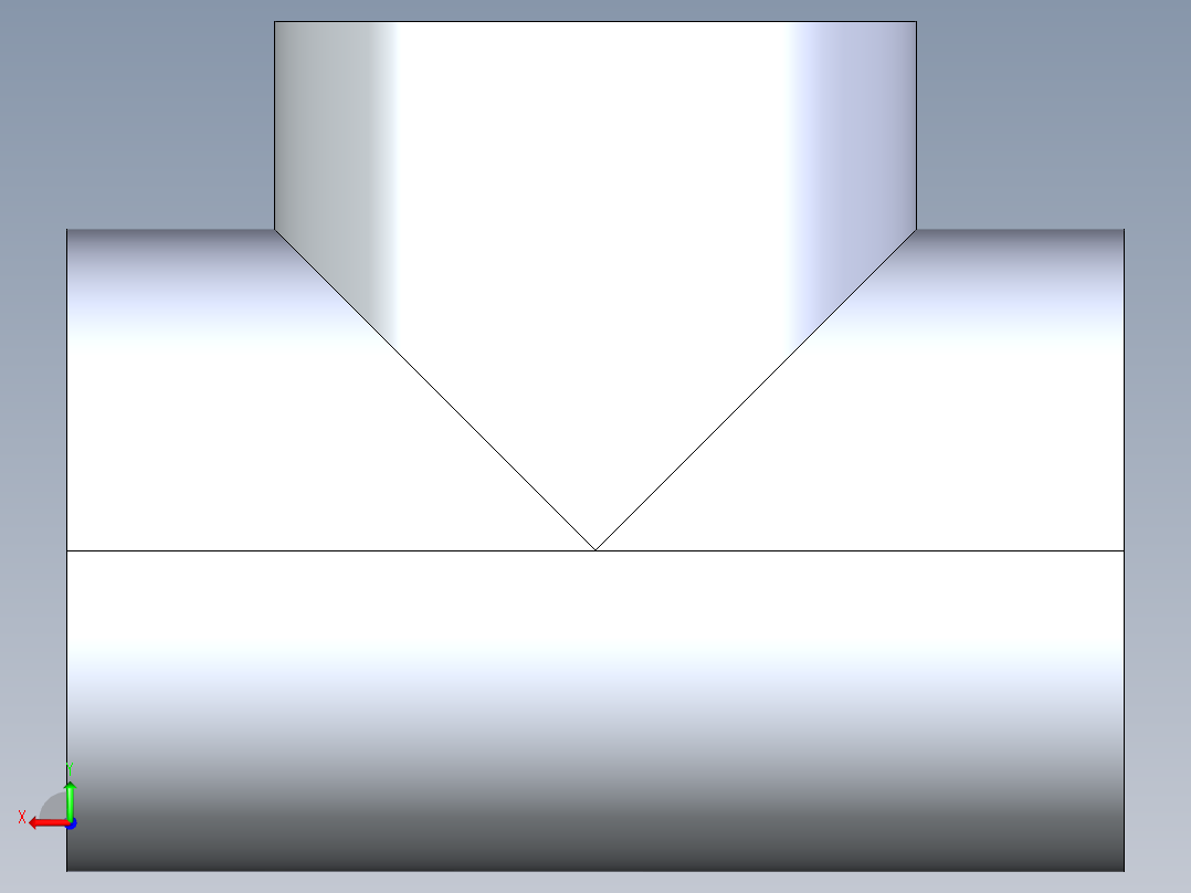 CPVC管件04-Sch80_Tee_FPTxFPTxFPT_9805-025_2.5in后视图