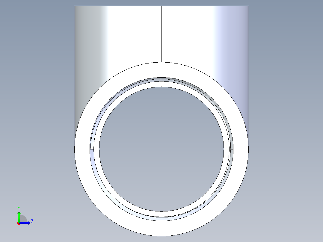 CPVC管件04-Sch80_Tee_FPTxFPTxFPT_9805-025_2.5in左视图