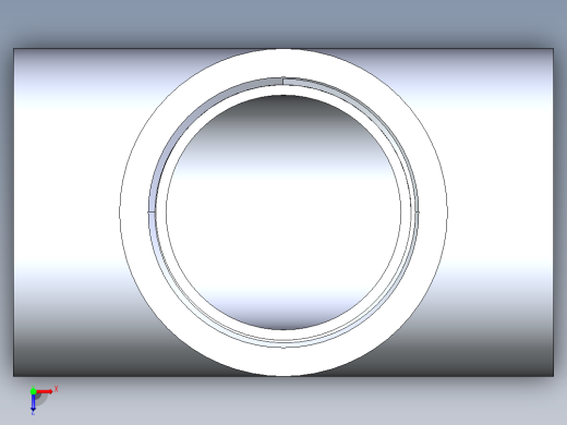 CPVC管件04-Sch80_Tee_FPTxFPTxFPT_9805-025_2.5in俯视缩略图