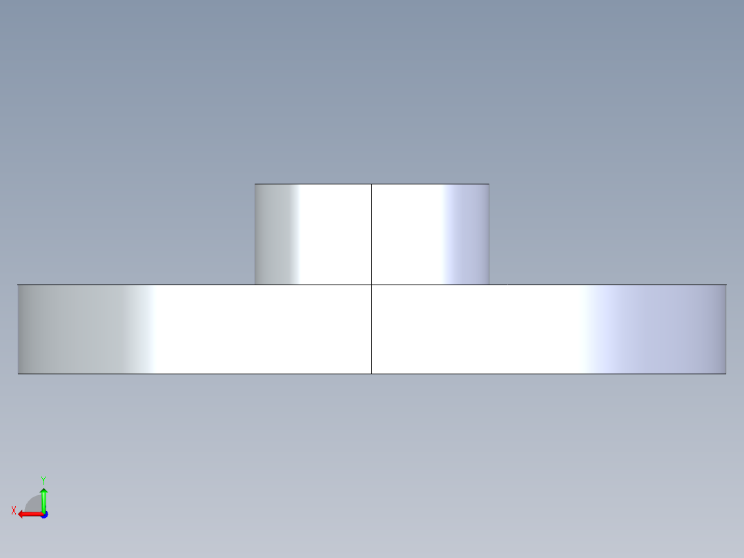 CPVC管件24-Sch80_Flange One-Piece_FPT_9852-005_0.5in后视图