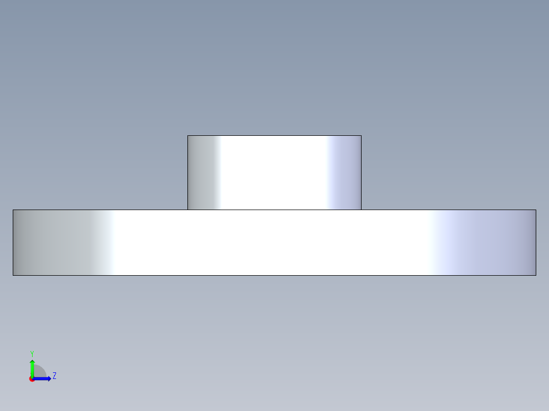 CPVC管件24-Sch80_Flange One-Piece_FPT_9852-005_0.5in左视图