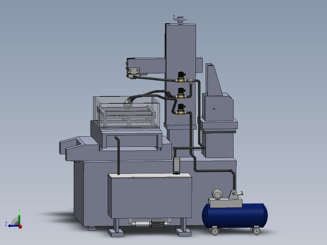 线切割机床sw源模型