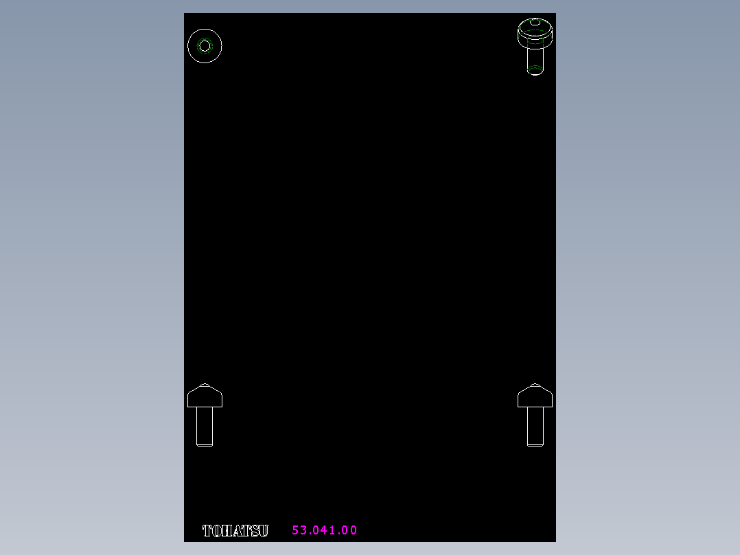 萬向滾珠53-2D多系列多零件图纸模型