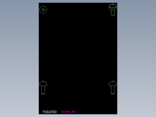 萬向滾珠53-2D多系列多零件图纸模型