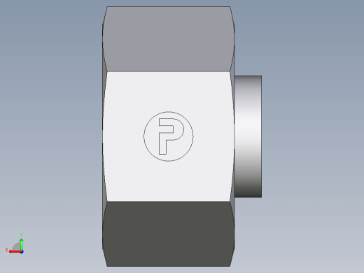 卡套式工业通用硬管接头EO_Blanking_plug_with_nut_for_cones_VKAM25SCF后视缩略图