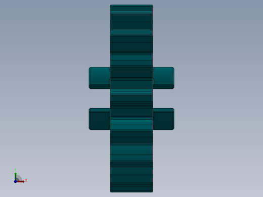 4019 - Teal - Bright Bluish GreenTechnic Gear 16 Tooth.SLDPRT前视缩略图