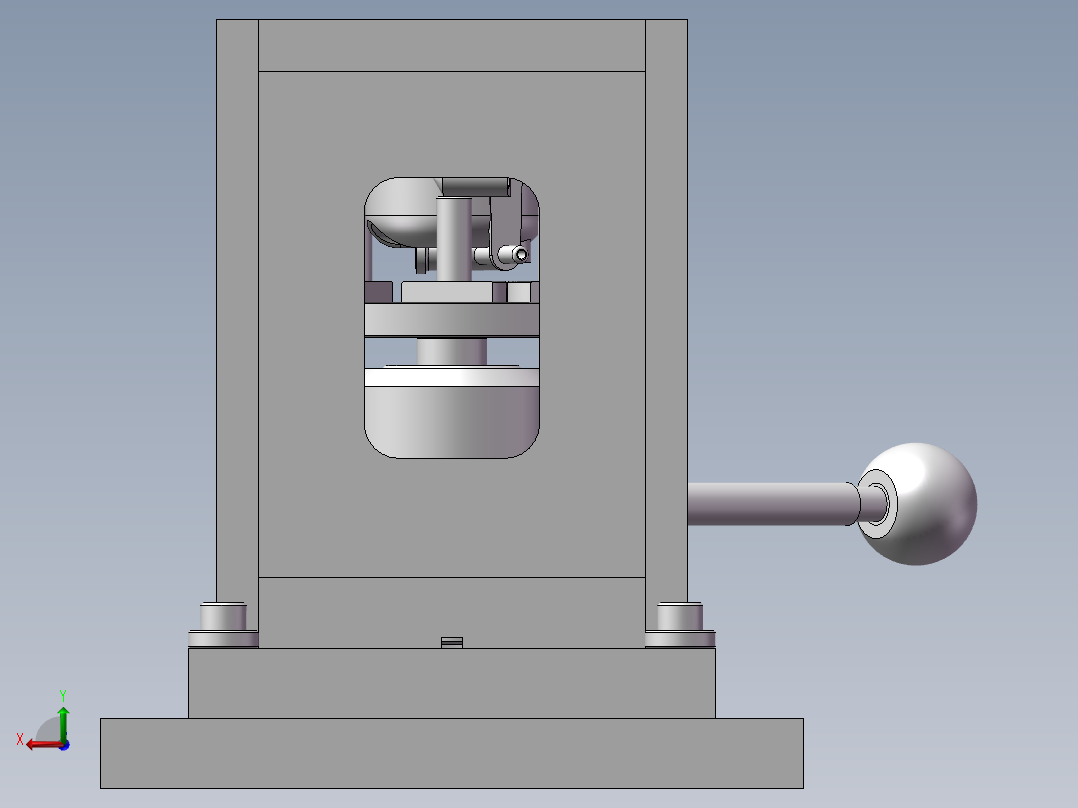 垂直钻莫后视图