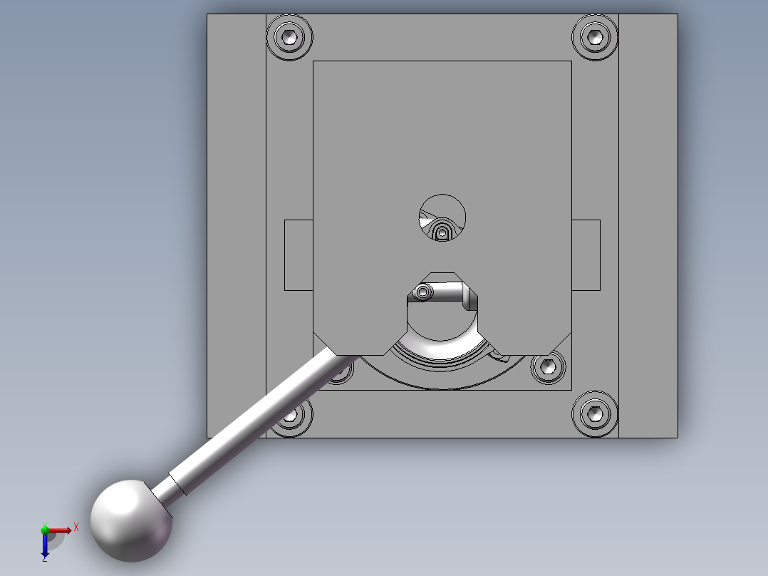 垂直钻莫俯视图